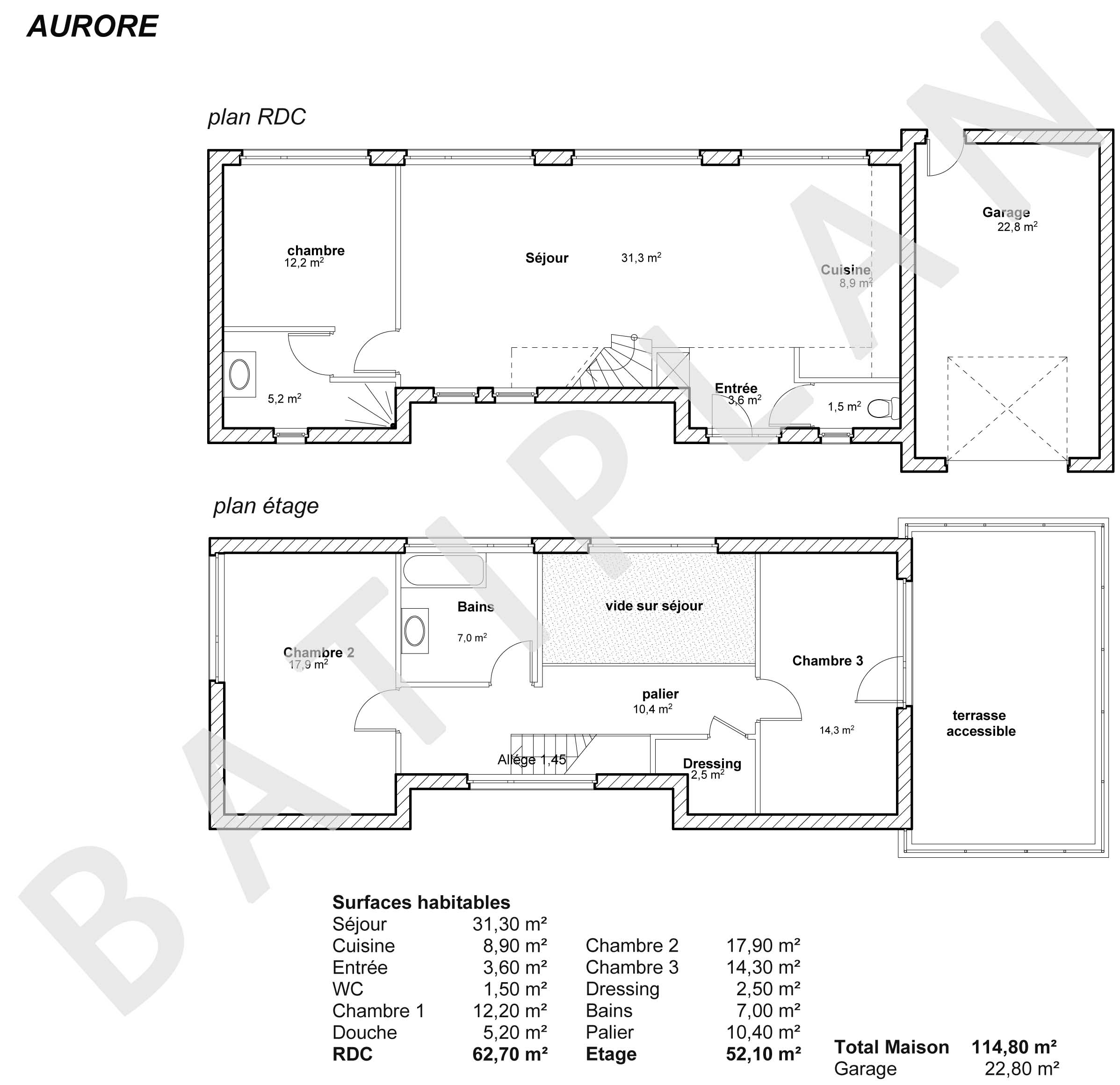 Plan maison Aurore